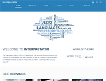 Tablet Screenshot of interpretator.ch